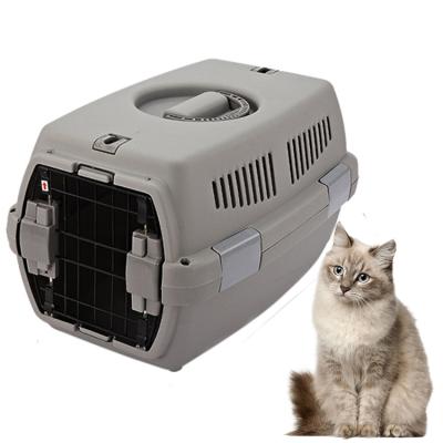 China Viable Wholesale Portable Plastic Pet Flight Case Cats And Dogs Air Cage Pet Cages Carriers for sale