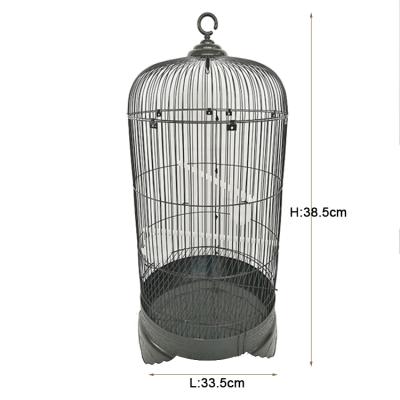 China Folding Stainless Steel Birdcage Parrot Parakeet Carrier Manufacturer Large Size Viable Round Bird Cage for sale