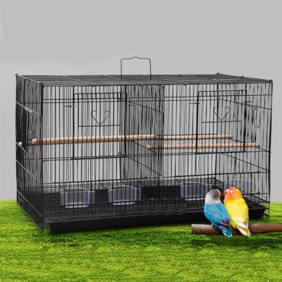 China Small And Medium Pigeon Cage Double Group Zinc Plated Bold Plated Paired Bird Cage Viable Cage for sale