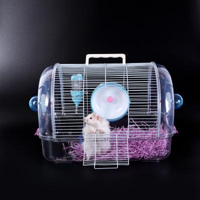 China Wholesale Viable Transparent Acrylic Guinea Pig House Portable Cage40*32*38cm Hamster Cage for sale