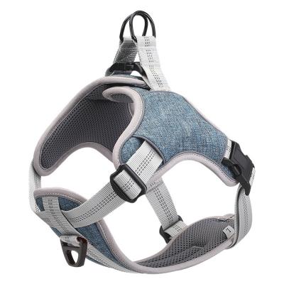 China 2020 New Type Customized Wholesale Adjustable Dog Harness Pet Dog Vest Reflective Chest Strap for sale