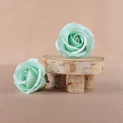 China Wholesale Natural Touch Plant Soap Rose Flower Home Decoration Artificial Flower 5cm Soap Rose Flower Head for sale