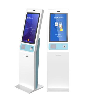 China Indoor Ticket Printer Self Ticket Collect Digital 46 Inch Touch Screen Kiosk Self Service Kiosk for sale