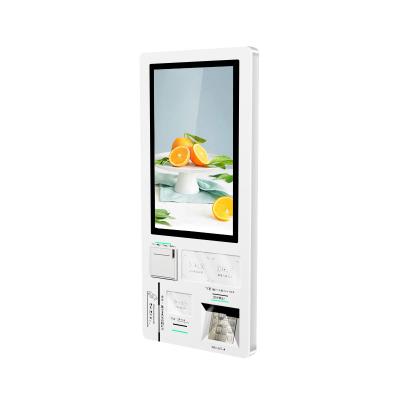 China SDK Order Pay QR-scanner Wall Mounted Self Service Printer Kiosk Self Service Terminal / Information Terminal for sale