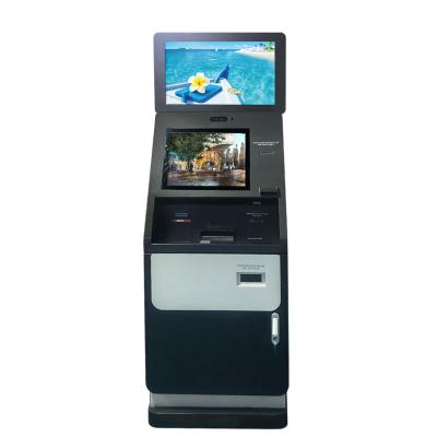 China Multifunctional SDK all in one machine double screen hotel kiosk self service payment kiosk self payment kiosk for sale