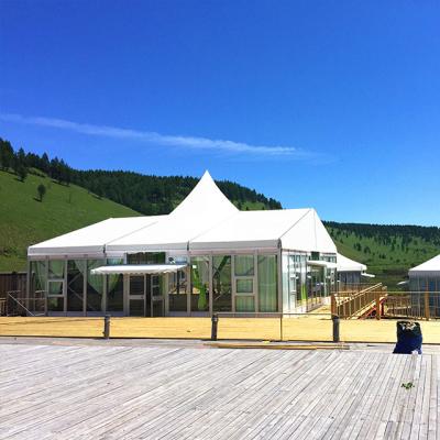 China GSLZ-P-10 200 seater high peak luxury party tents for sale white for sale