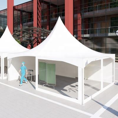 China GSXY-6 Party Transparent Wall Poles High Peak Aluminum Isolation Tents Waterproof for sale