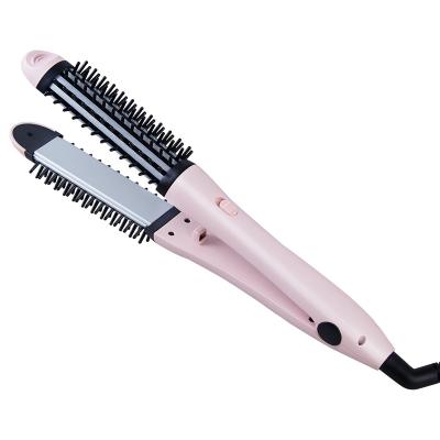 China Durable Menarda 3 in 1 1 inch hair straightener and curling brush for sale