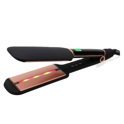 China US Factory Supply Menarda Factory Supply Large Current Ceramic Wide Infrared Folating Dish 1.7inch Private Label Hair Straightener for sale