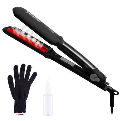 China Commercial Wholesale Professional Wholesale Infrared Steam Hair 450f Flat Iron With Argon Oil for sale