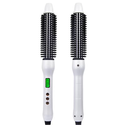 China Without surgery in 60Â ± 5min Mini Travel Hair Curling Iron Portable Ceramic Brush Dual Voltage Hair Curler Hot Brush for sale