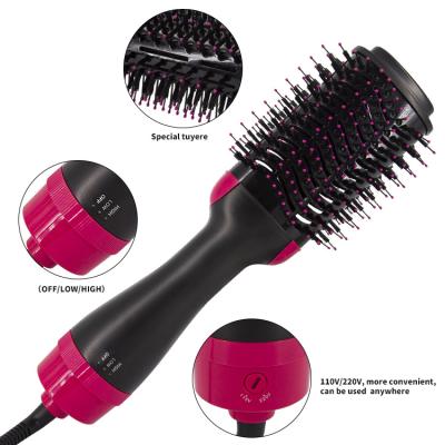 China Ionic Upgraded International Travel Version Hair Dryer Brush One Step Blow Drier Brush With Dual Voltage for sale