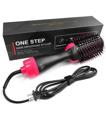 China One Step Ari Hot Brush Ionic Negative Ion Hair Dryer Pet Hair Dryer Dog Hair Grooming Grooming Dryer With Mold Slicker Brush for sale