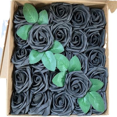 China Simulated rose decoration wedding home indoor rose 25*25*5cm christmas silk flower artificial rose stain mother's day wholesale valentine's day for sale