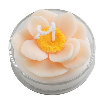 China Simulated Fleshy Candles Wholesale Festival Birthday Gifts Rose Formed Factory Scented Candles Creative Ornaments 5.8*2.7cm for sale