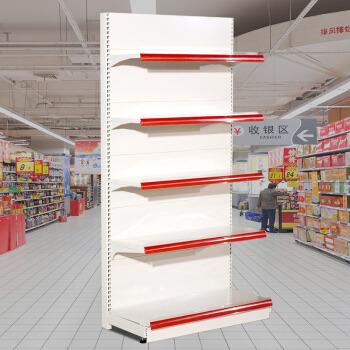 China Retail Store Grocery Gondola Shelving Supermarket Single Sided Metal Shelves for sale