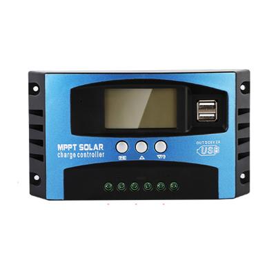 China Charger Controller 60A MPPT Solar Charge Controller with LCD Display Dual USB Multiple Load Control Modes for sale