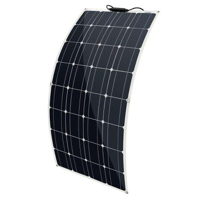 China Solar Power System Flexible Solar Panel 450W 18V Semi-Flexible Bendable Mono Off-Grid Charger for Marine RV Cabin Van Car Uneven Surfaces for sale