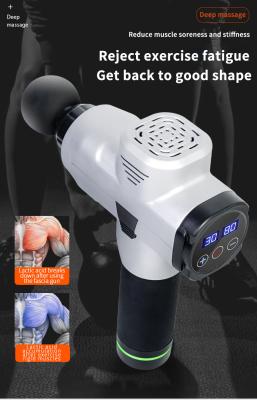 China Low Noise Carbon Fiber Massager Gun 60DB Battery Powered Massager Gun for sale