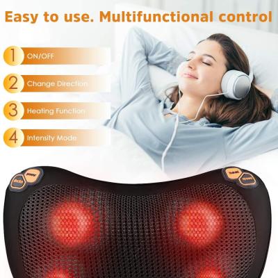 China ROHS Approval Neck Pillow With Heat And Massage 24W Power Consumption for sale