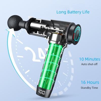 China 4 - Head Rechargeable Carbon Fiber Handheld Massager Gun 6 Hours Working Time for sale