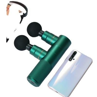 China 5 Speed 2 Head Smart Fascia Massage Gun Rechargeable Smart Fascia Massager for sale