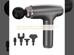 Experience the Benefits of Five Head Massager Gun 2-3 Hours Usage Time Charger Included