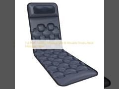 Full Body Heating Massage Mat & Movable Shiatsu Neck Massager Pillow 
