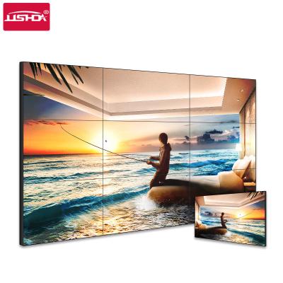 China 46/49/55 Inch 3x3 Bezel 2x2 Screen Display Player Signage Ultra Narrow Indoor And Semi-Outdoor Splicing Indoor Digital Advertising Wall for sale