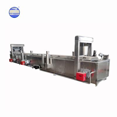 China Fully Automatic Continuous Fryer Potato Chips Production Line Potato Crisps Making Frying Machine for sale