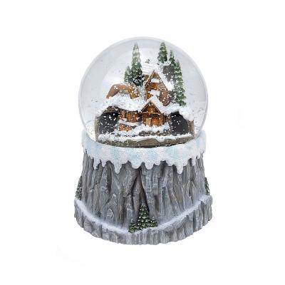 China Custom Crystal Ball Ornament Snowball Snowball Souvenirs Luxury Christmas Train Resin Snow Globes Gift Christmas Snow Globe From Europe for sale