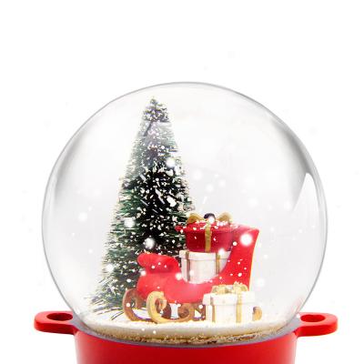 China Custom Crystal Snowball Ornament Snowball Gift Souvenirs Luxury Europe Resin Christmas Snow Globe Christmas Snow Globe for sale