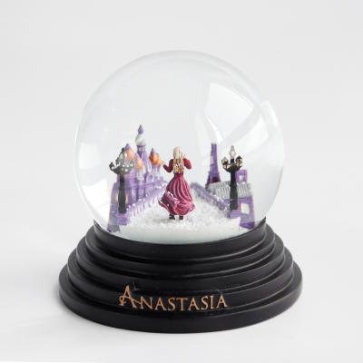 China Europe Fairy Tale Castle Princess Kids Custom Made Polyresin Snowball Ornament Luxury Souvenir Customized Snow Globes Snow Globe for sale