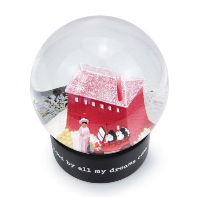 China Europe 80mm Hotel Craft Ornament Keepsake Kit Gift Resin Glitter Snowball /Custom snow globes/snow globe for sale