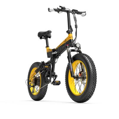 China Free Shipping Bezior XF200 EU US Aluminum Alloy 20 Inch Fat Tire Mountain Electric Bicycle 1000W Motor 48V 15Ah Folding Electric MTB Dirt Bike for sale