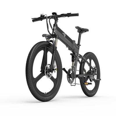 China Free Shipping BEZIOR Aluminum Alloy X500PRO 26 Inch Folding Electric Bike 500W City Road Bicycle 48V 10.4Ah 100km Range 7 Speed ​​Electric for sale