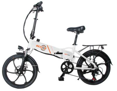 China Aluminum Alloy Drop Shipping Bezior M20 Folding 20 Inch Electric Bicycle Poland Stock 7 Speed ​​350W 48V Motor 10.4ah Battery Moped Electric Bike for sale