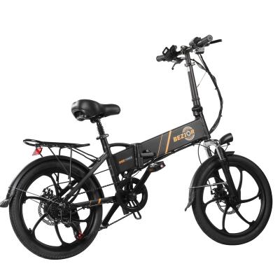 China Aluminum Alloy EU In Stock Dropshipping Bezior M20 20 Inch Folding Speed ​​Electric Moped Battery 7 Motor 10.4ah Motor Bicycle 350W 48V Electric Bike for sale