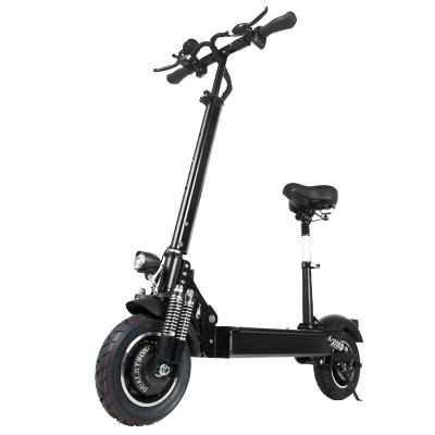 China Drop Boat Unisex EU In Stock T10 Folding Electric Scooter 10inch 52V 23Ah Double Motor 2000w Fat Off Road Electric Scooter For Adult for sale