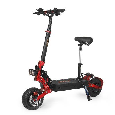 China Unisex EU In Stock Bezior S2 Folding Electric Scooter 11 Inch Off Road Fat Tire 2400w Double Drive Motor Adult Electric Moped Scooters for sale