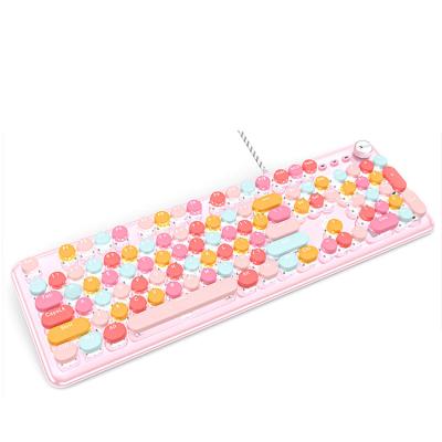 China OEMODM Injection Molding Custom High Quality Plastic Macaron Series Mechanical Keyboard and Mouse Set for Gaming 31*8*10cm for sale