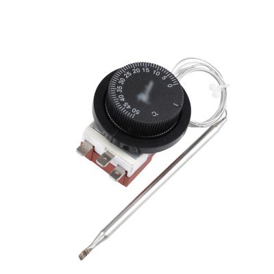 China Metal+Plastic+Resion AC 250V 20A Capillary Thermostat Single Phase 0~50 Degree Celsius Adjustable Temperature Controller for sale