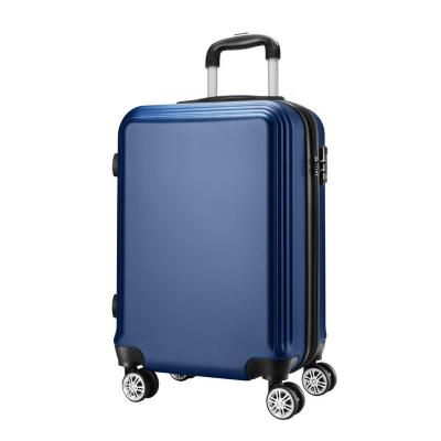 China Hot Selling ABS 18 24 32 Inch Blue Sky Travel Chair Suitcase Man Luggage Bag for sale