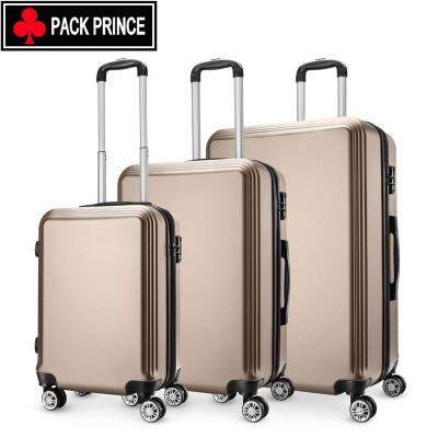 China New Vintage Design ABS Polo Carry On Hard Travel Trolley Luggage Set Travel Suitcase for sale