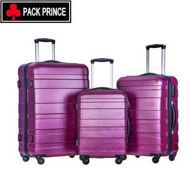 China ABS PC Polycarbonate Travel Trolley Luggage Set Carry On Suitcase for sale