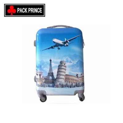 China ABS Cute Paris Trolley Case Hard Wheel Eiffel Tower Luggage for sale