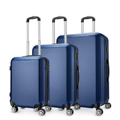 China 3pcs ABS Set ABS PC Custom Carry On Trolley Luggage Travel Case for sale