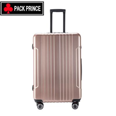 China ABS Custom Design ABS PC Carry On Silent Luggage Set Cabin Height Wheel for sale