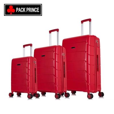 China Pp new 2020 4pcs high quality pp hard Shell Luggage Case for sale