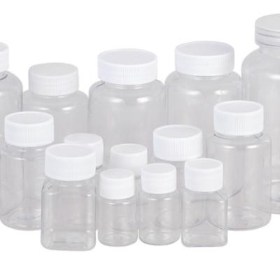 China Pharm Cosmetic Transparent Plastic Bottles 150ml PET Polyester Big Mouth Small Bottle Liquid for sale